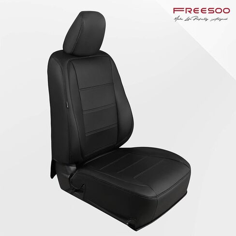 FREESOO for Toyota Corolla Seat Covers LE 2023 2024 2025, Custom Fit Car Seat Covers Full Set, Luxury Leather Seat Covers for Cars, Waterproof Car Seat Cover Protector Cushions, Black Blue Full Set in Kuwait