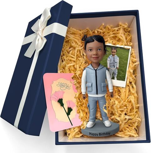 مخصصة bobbleheads مخصصة ، 6/7/8 بوصة تمثال بوببلهيد مخصص يدويًا من هدايا فريدة من نوعها لصديقها ، الزوج ، الأصدقاء (الأخضر) in Kuwait