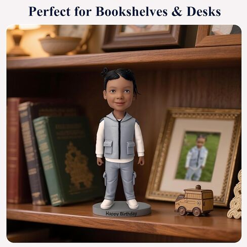 مخصصة bobbleheads مخصصة ، 6/7/8 بوصة تمثال بوببلهيد مخصص يدويًا من هدايا فريدة من نوعها لصديقها ، الزوج ، الأصدقاء (الأخضر) in Kuwait