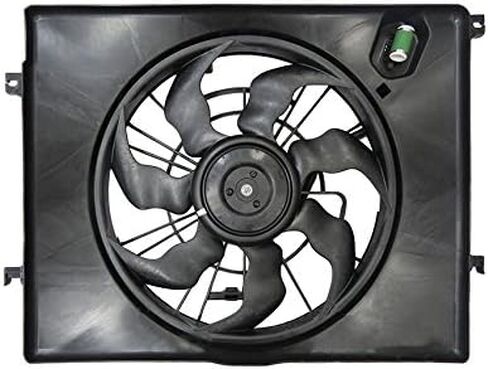 Rareelectrical New Dual Dual Chanpatiator و Contenser Fan متوافق مع Hyundai Sonata 2011-2012 25380-4R280 in Saudi Arabia