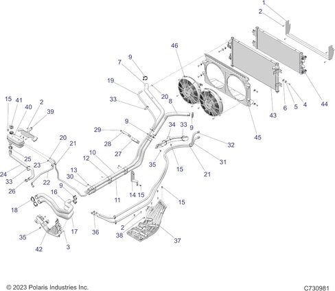 Polaris RZR Fan Assembly, Genuine OEM Part 2413794, Qty 1 in Saudi Arabia
