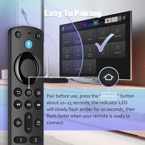 Replacement L5B83G (3rd GEN) Voice Remote Control Fire AMZ Smart Tvs fit for Smart TVs Lite, Cube (1st Gen and Later), Smart TVs Stick (2n Gen, 3rd Gen, Lite 4K) in Saudi Arabia