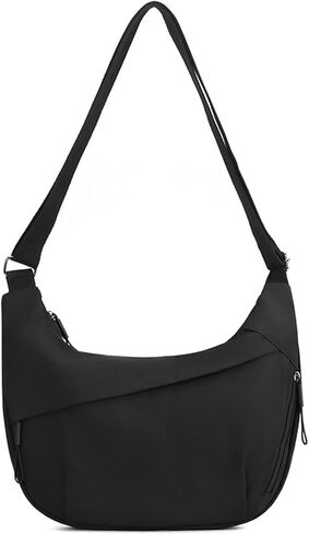 Crescent Bags for Women Nylon Hobo Crossbody Bags Casual Shoulder Handbags Multi-Pocket Sling Bag Lightweight Crossbody Purse in Kuwait