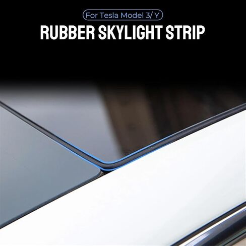 Waterproof Sunroof Seal Noise Insulator Sealant Car Modify Accessories Rubber Skylight Strip for Model 3 Model Y(M 3) in Saudi Arabia