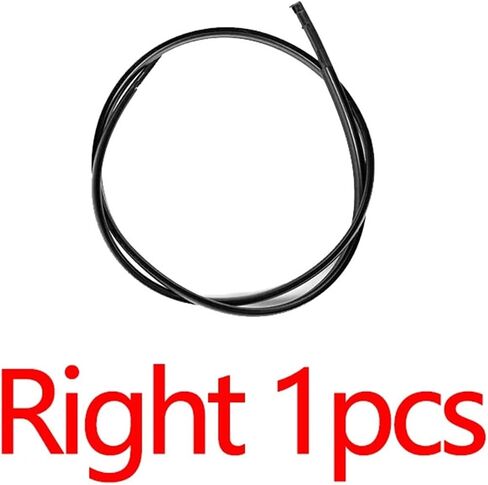 Black Rubber Waterproof Roof Gutter Seal Tape Sticker Accessories(Left 1pcs) in Saudi Arabia
