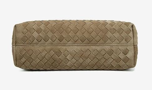 Suede Woven Tote Bag for Women Retro Woven Bag Handbag Bow Shoulder Satchel Suede Crossbody Purse Top Handle Tote Handbags in Saudi Arabia
