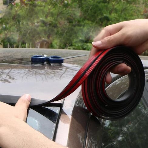 2M 19/14mm Car T-Shaped Rubber Seal Front Windscreen Sunroof Edge Protection Sticker Roof Leakage Seal Soundproofing Accessories(14mm) in Saudi Arabia