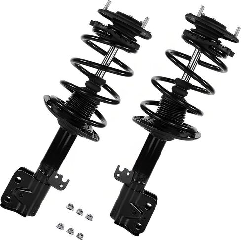 Detroit Axle - 10pc Front End Suspension Kit for Toyota 2014-2019 Corolla, Lower Control Arms w/Ball Joint Sway Bar Links Outer Tie Rods Front and Rear Struts & Coil Spring Replacement Struts Shocks in Saudi Arabia