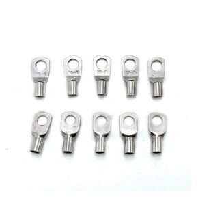 60 PCS SC Bare Tinned Copper Ring Terminal Lug Cable Terminal Battery Nose Solder Crimp Wire Connector Tube Kit in Kuwait