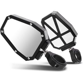 DNA Motoring Pront Pront من Mirror UTV Sideview Mirror ، أسود ، متوافق مع هوندا كاواساكي سوزوكي ياماها UTV (SXS) ، 1.75 "2" المشبك ، نمط المستطيل ، MP-MR-U002 in Kuwait