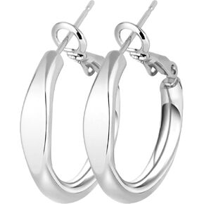 Hoop Earrings for Women- Lightweight Hoop 22mm Fashion and Simple Women Earring for Daily Wear in Saudi Arabia