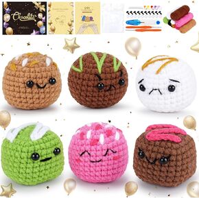 مجموعة الكروشيه JDS للمبتدئين من Fortuning - طقم كروشيه للزوجين في جمجمة الهالوين مع دروس فيديو خطوة بخطوة، طقم كروشيه للمبتدئين للبالغين، مجموعة تزيين كروشيه يوم الموتى in Kuwait