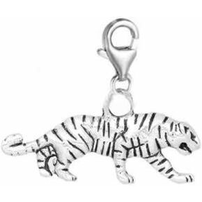 Sexy Sparkles Walking Tiger Pendant for European Clip on Charm Jewelry with Lobster Clasp in Saudi Arabia