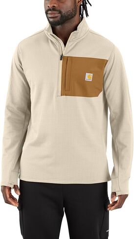 تي شيرت Carhartt Force مريح ذو رقبة وهمية نصف سحاب للرجال من Carhartt in Saudi Arabia