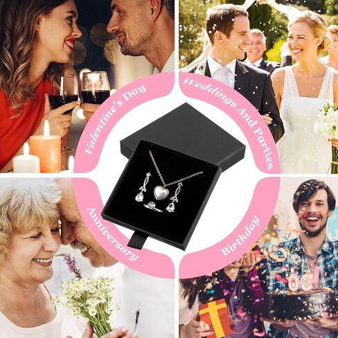 2 Pack Cardboard Jewelry Gift Boxes, Bracelet Gift Box Jewelry Boxes Square Necklace Earring Bracelet Gift Boxes, Small Gift Boxes for Bracelets Earrings Necklaces Jewelry Gift(3.15" x 3.15" x 0.71") in Kuwait