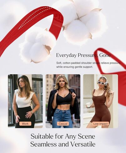 Popilush Wireless Bras for Women Seamless Supportive Bra Full Coverage Comfortable Bralettes with Wide Strap in Saudi Arabia