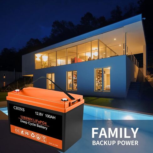 بطارية Cinins LifePo4 2pcs 12v 100ah بطارية الليثيوم | مع 100A BMS | 4500+ دورات عميقة ، لعربة الجولف ، محرك التصيد ، تخزين الطاقة الشمسية ، RV ، التخييم ، تخزين الطاقة المنزلية ، خارج الشبكة الخ. in Saudi Arabia