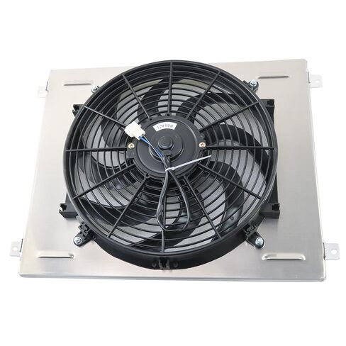 كفن الرادياتير الألمنيوم و 14 '' 'مروحة كهربائية لعام 1967-1970 فورد موستانج 1968-1969 تورينو/63-69 Fairlane Mercury Comet 302 V8 ، 20'ww in Kuwait