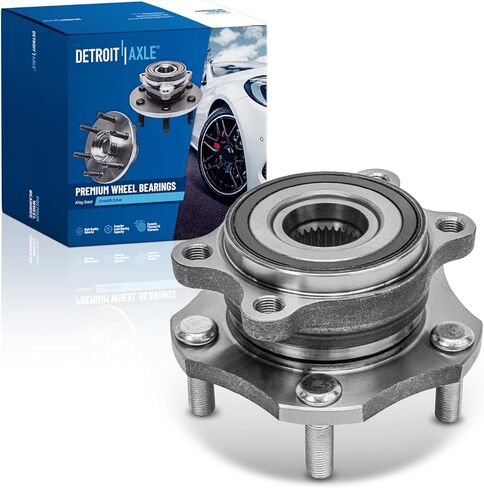 Detroit Axle - Front Wheel Bearing and Hub for 2014-2023 Nissan Rogue, 2017-2018 Qashqai, 2017-2022 Rogue Sport, Driver or Passenger Side Wheel Bearing and Hub Assembly Replacement in Saudi Arabia