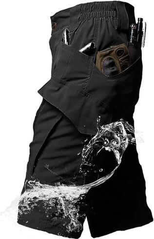 Mens Hiking Cargo Shorts 9 Pockets Quick Dry Lightweight Stretch Tactical Short Outdoor Fishing Campin in Saudi Arabia