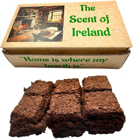 Irish Turf Peat Incense Scent of Ireland Gift Boxed Set with 12 Refill Sod Pieces in Saudi Arabia