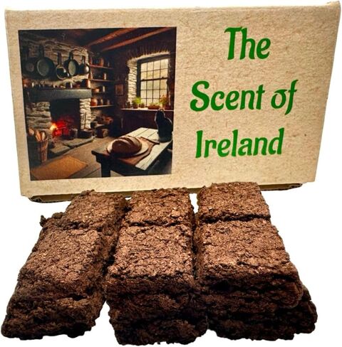 Irish Turf Peat Incense Scent of Ireland Gift Boxed Set with 12 Refill Sod Pieces in Saudi Arabia