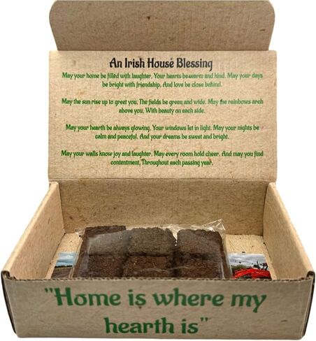 Irish Turf Peat Incense Scent of Ireland Gift Boxed Set with 12 Refill Sod Pieces in Saudi Arabia