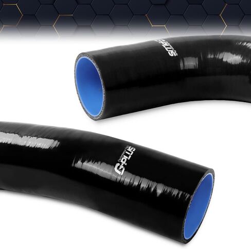 PIT66 Silicone Radiator Hose Kit Compatible with 2003-2010 Dodge Ram 5.9L/6.7L Cummins Diesel Black with Clamps in Saudi Arabia