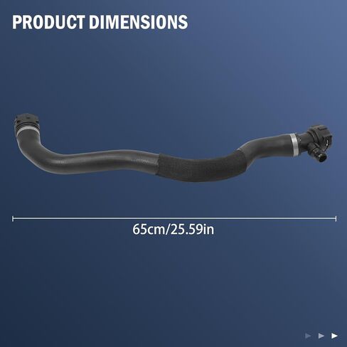 Gaogisy Rubber Radiator Hose, 1.5 Inch, Black, 1 pc, Fits 2017-2019 740i, 2017-2020 530i 540i, 2016-2019 740i, Replace 171-286-02871 in Saudi Arabia
