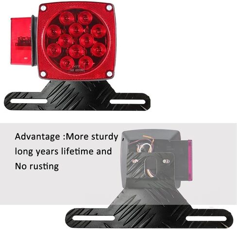 Aluminum Trailer License Plate Light Bracket License Plate Bracket for Mounting Trailers Trucks Cars in Kuwait