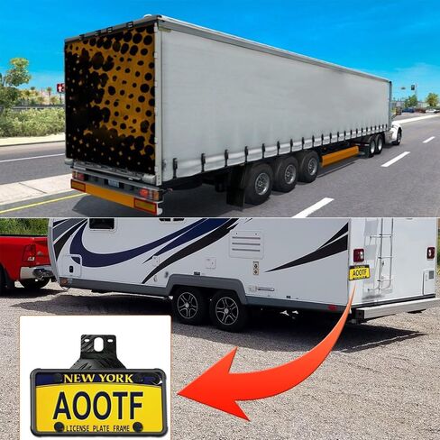 Aluminum Trailer License Plate Light Bracket License Plate Bracket for Mounting Trailers Trucks Cars in Kuwait