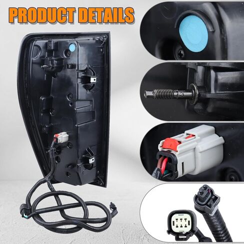 ضوء خلفي من نوع الهالوجين متوافق مع 2019-2023 GMC Sierra 1500/2500 HD/3500 HD (غير مناسب مع نماذج الإضاءة الخلفية LED في المصنع) مصباح خلفي للجانب الأيسر للسائق 84565919 GM2800309 in Kuwait