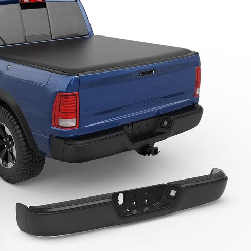 MOSTPLUS Chrome Rear Bumper Assembly Compatible for 09-18 Dodge Ram 1500/10-12 Ram 2500 3500 no Parking Sensor Holes Complete Back Step Bumpers in Saudi Arabia