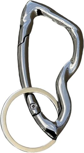 Cute Carabiner Keychain Clips Cool Modern Irregular Design Carabiner Hook Holder Key Ring Clasp for Men Women Gift in Saudi Arabia