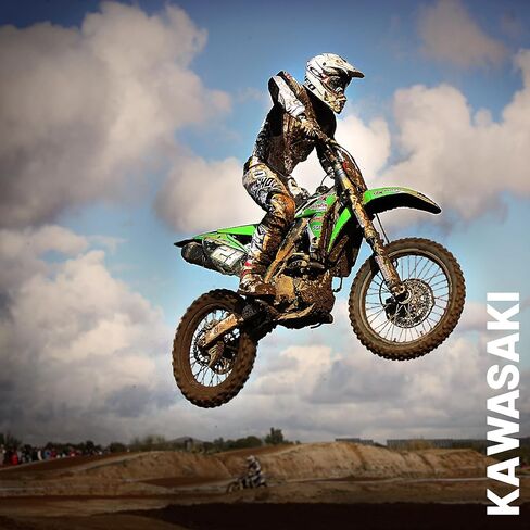 Polisport Motocross (MX) مجموعة البلاستيك المتماثلة لـ Kawasaki KX 250F (2013-16)-جودة OEM ، متينة ، مرنة ومثالية-أخضر/أسود in Kuwait