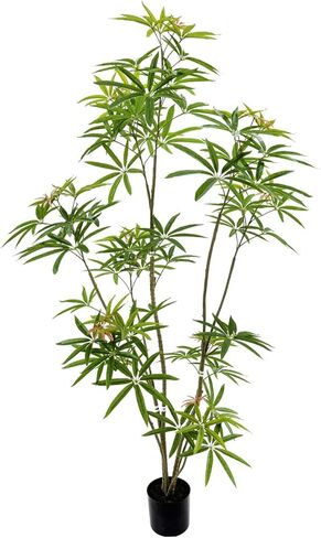 5ft Artificial Bonsai Tree - Large Faux Plants Indoor with Ceramic Pot, Realistic Fake Plants Decor for Home Office, Living Room, Farmhouse Zen Decor in Kuwait