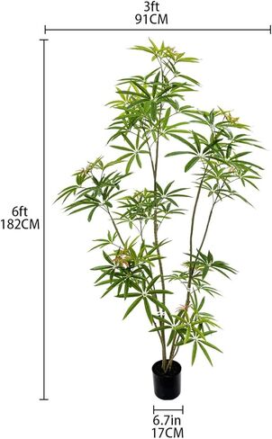 5ft Artificial Bonsai Tree - Large Faux Plants Indoor with Ceramic Pot, Realistic Fake Plants Decor for Home Office, Living Room, Farmhouse Zen Decor in Kuwait