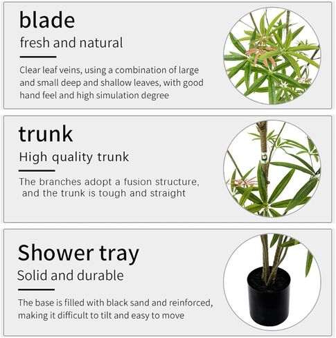 5ft Artificial Bonsai Tree - Large Faux Plants Indoor with Ceramic Pot, Realistic Fake Plants Decor for Home Office, Living Room, Farmhouse Zen Decor in Kuwait