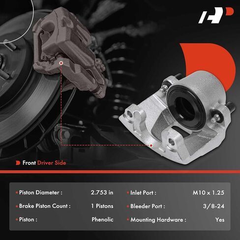 A-Premium Disc Brake Caliper Assembly Without Bracket Compatible with Dodge Durango, Dakota, 2000 2001 2002 - Front Left Driver Side in Saudi Arabia
