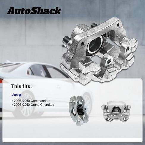 Autoshack الخلفية الخلفية اليسار الفرجار الفرجار استبدال لعام 2005-2010 Jeep Grand Cherokee 2006-2010 القائد 3.0L 3.7L 4.7L 5.7L V6 V8 4WD AWD RWD SIDE BC2990 in Saudi Arabia