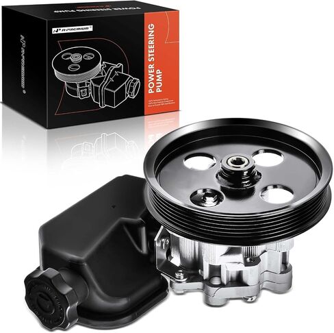 A-Premium Power Steering Pump, with Pulley, Compatible with Jeep Commander 2008-2010, Grand Cherokee 2008-2010, 3.7L 4.7L, Replace # 52089339AD in Saudi Arabia
