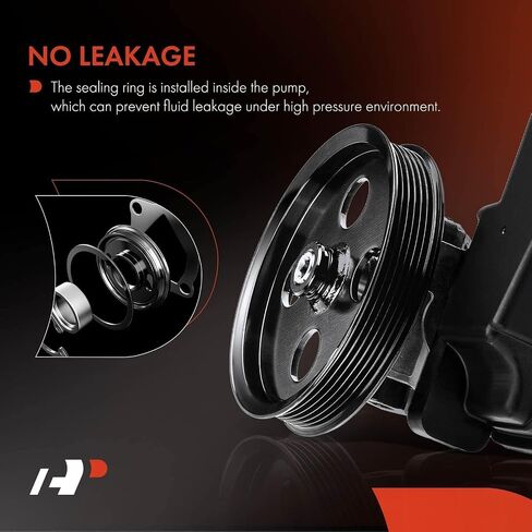 A-Premium Power Steering Pump, with Pulley, Compatible with Jeep Commander 2008-2010, Grand Cherokee 2008-2010, 3.7L 4.7L, Replace # 52089339AD in Saudi Arabia