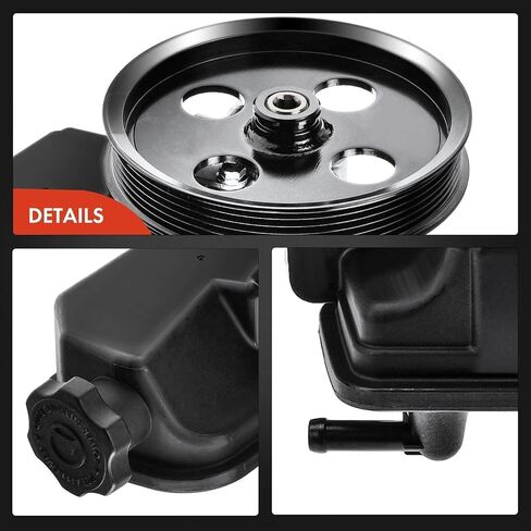 A-Premium Power Steering Pump, with Pulley, Compatible with Jeep Commander 2008-2010, Grand Cherokee 2008-2010, 3.7L 4.7L, Replace # 52089339AD in Saudi Arabia