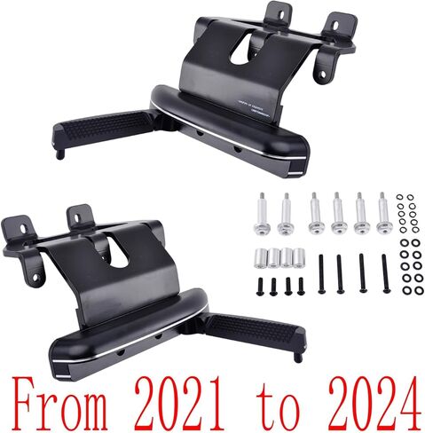 دواسة قدم ألومنيوم من ألومنيوم سبيكة للدراجة النارية لجناح هوندا الذهبي 2021-2025 GL1800 F6B قابلة للتعديل قابلة للتعديل حتى كومة الطريق السريع تمكين سائق مستقيم الساق (دواسة القدم ب) in Saudi Arabia