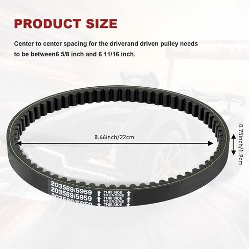 30 سلسلة Go Kart Drive Belt ، حزام محول عزم الدوران ، استبدال حزام محرك KT196 لـ Manco 5959 Comet 203589 Murray 12-8487 Belt in Saudi Arabia