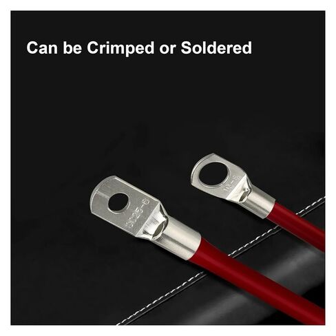 100pcs SC6-SC25 Tinned Copper Ring Bare Crimp Terminal Lug Battery Electric Welding Wire Connector Set SC6-6 16-8 Automotive in Kuwait