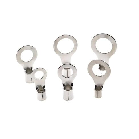 50 PCS Ring Bare Wire End Crimp Terminal Electrical Bare Wire Cable Connector OT RNB 1.25/2 Ferrule 0.5-2.5mm2 22-10AWG (Color : RNB2(AWG14-16), Size : 3mm Bolt Hole) in Kuwait