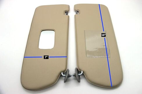 Legion Part Store Sun Visor FJ80 استبدال متوافق مع Toyota Land Cruiser Beige in Saudi Arabia