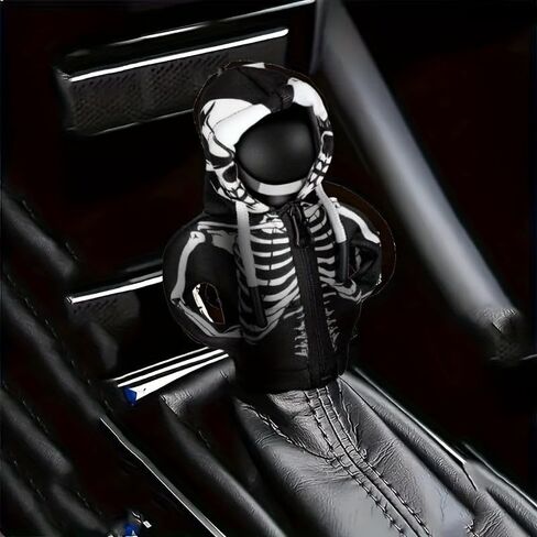 Yajeea Halloween Gear Shift Hoodie - Universal 2 "Car Gear Shift Cover ، Wharing Polyester Sefleton Shifter Hoodie لزيارة السيارة الداخلية المخيفة in Saudi Arabia