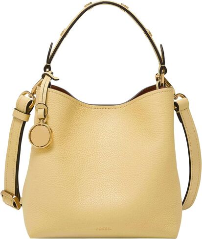 Fossil Jessie Leather Patchwork Small Bucket Crossbody Bag in Saudi Arabia